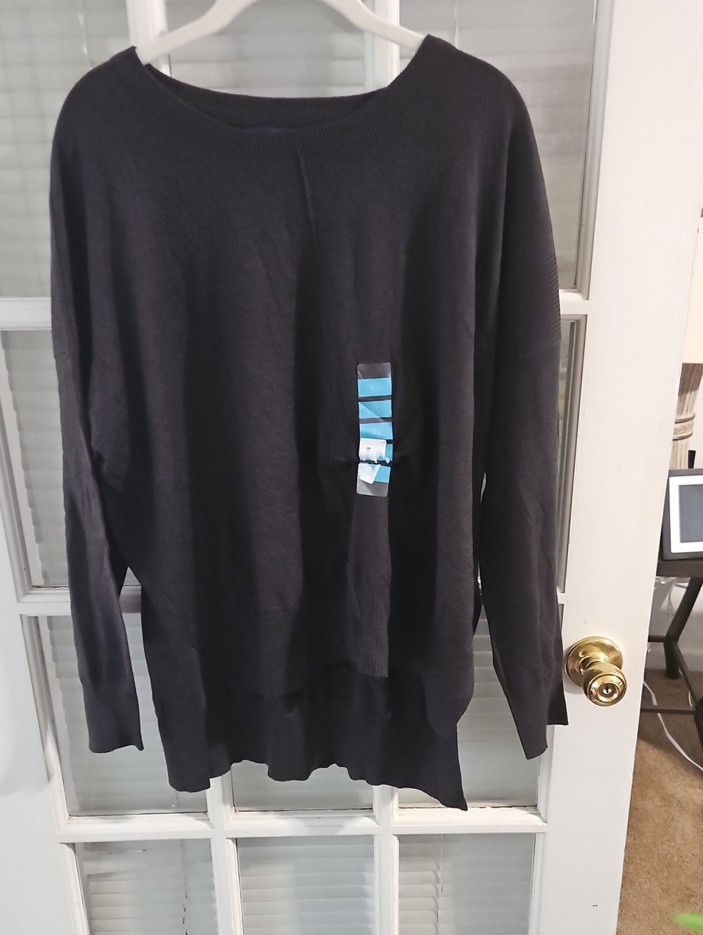 NWT Women's Joseph A. Black Long-Sleeve Crew Neck Sweater. Sz XL